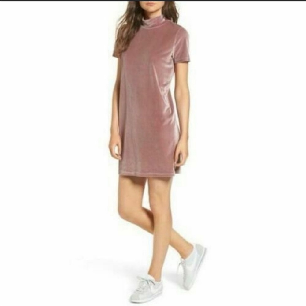 Madewell velvet mockneck dress Size M